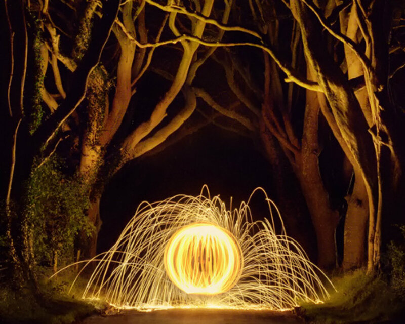 Steel Wool Fire Circle