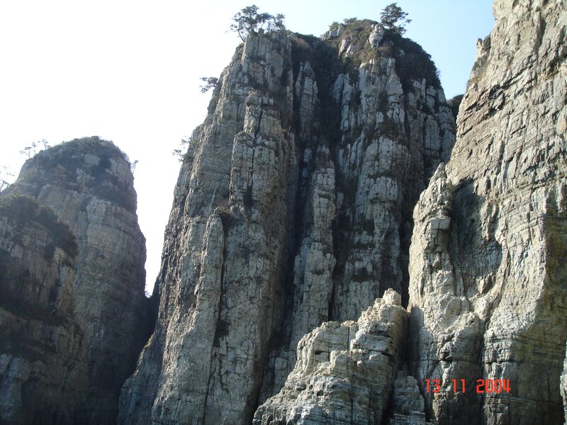 steep rock formations
