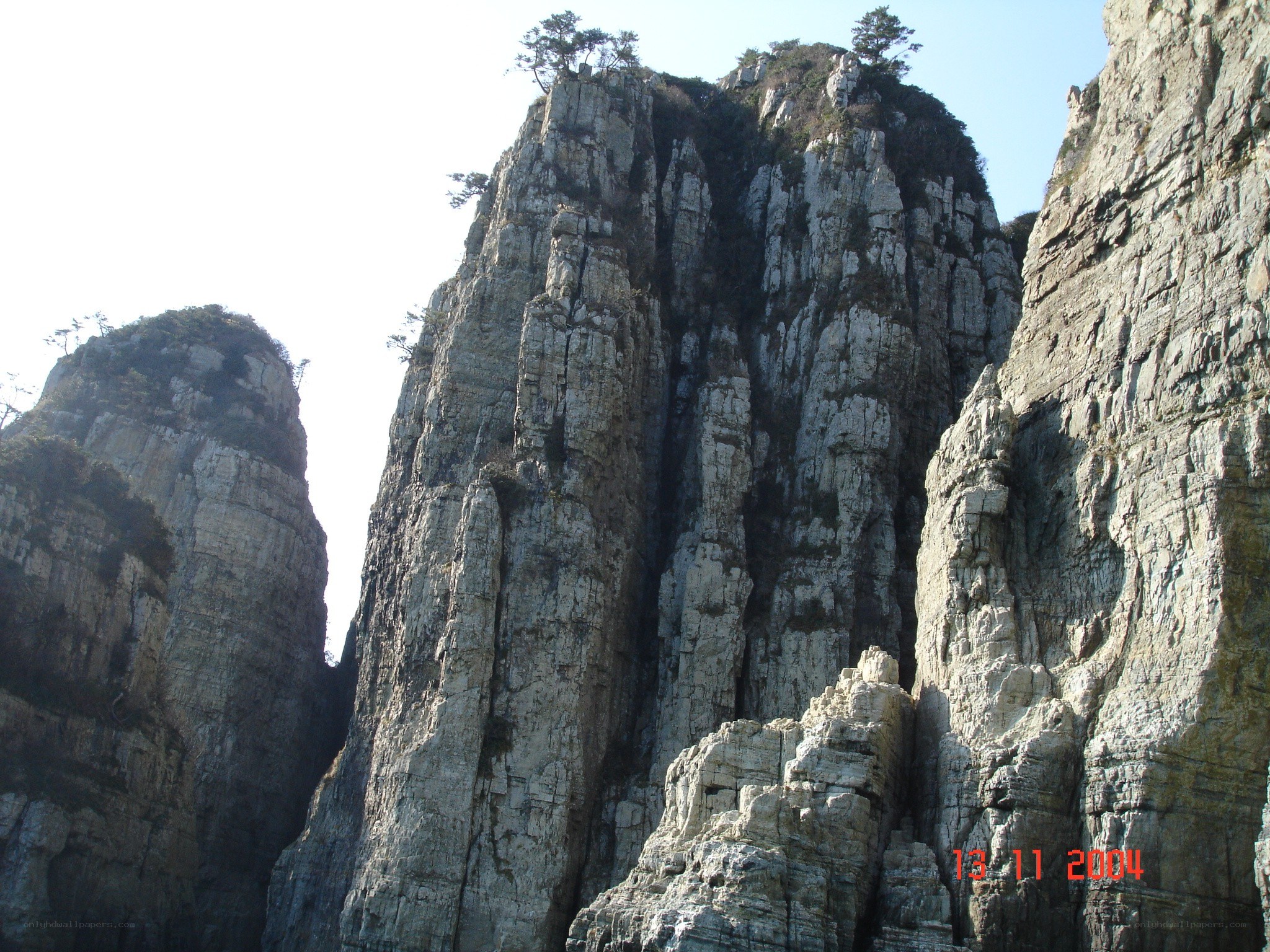 steep rock formations