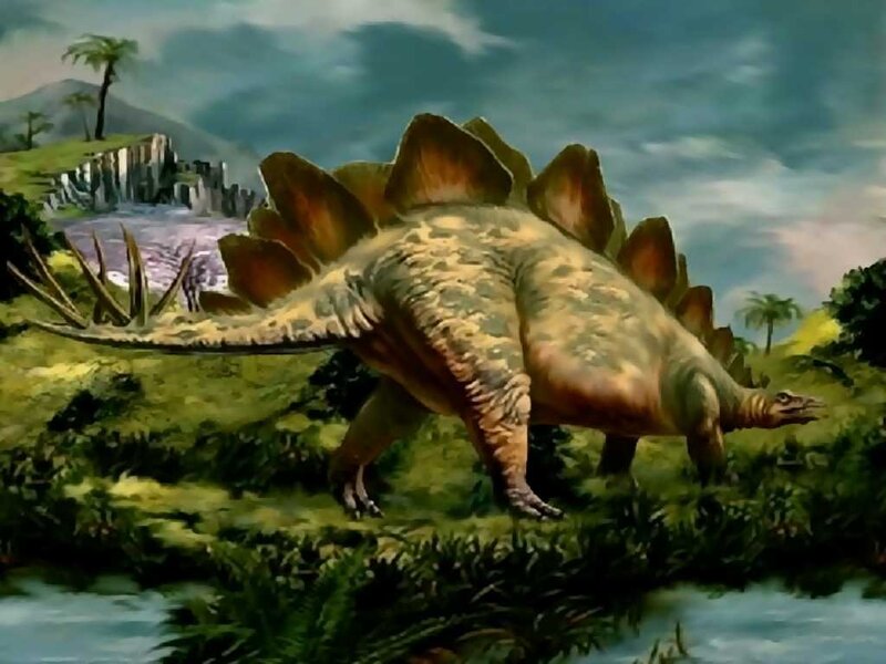 Stegosaurus Dinosaur — Green
