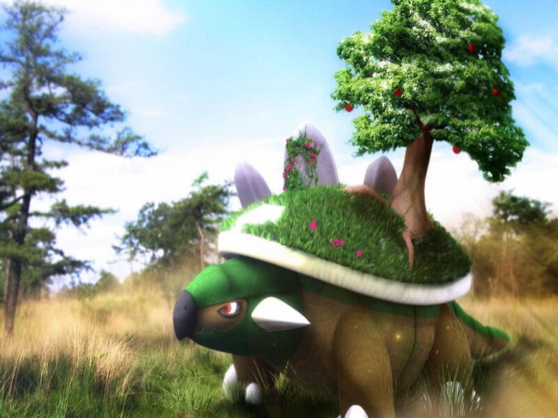 Stegosaurus with Tree