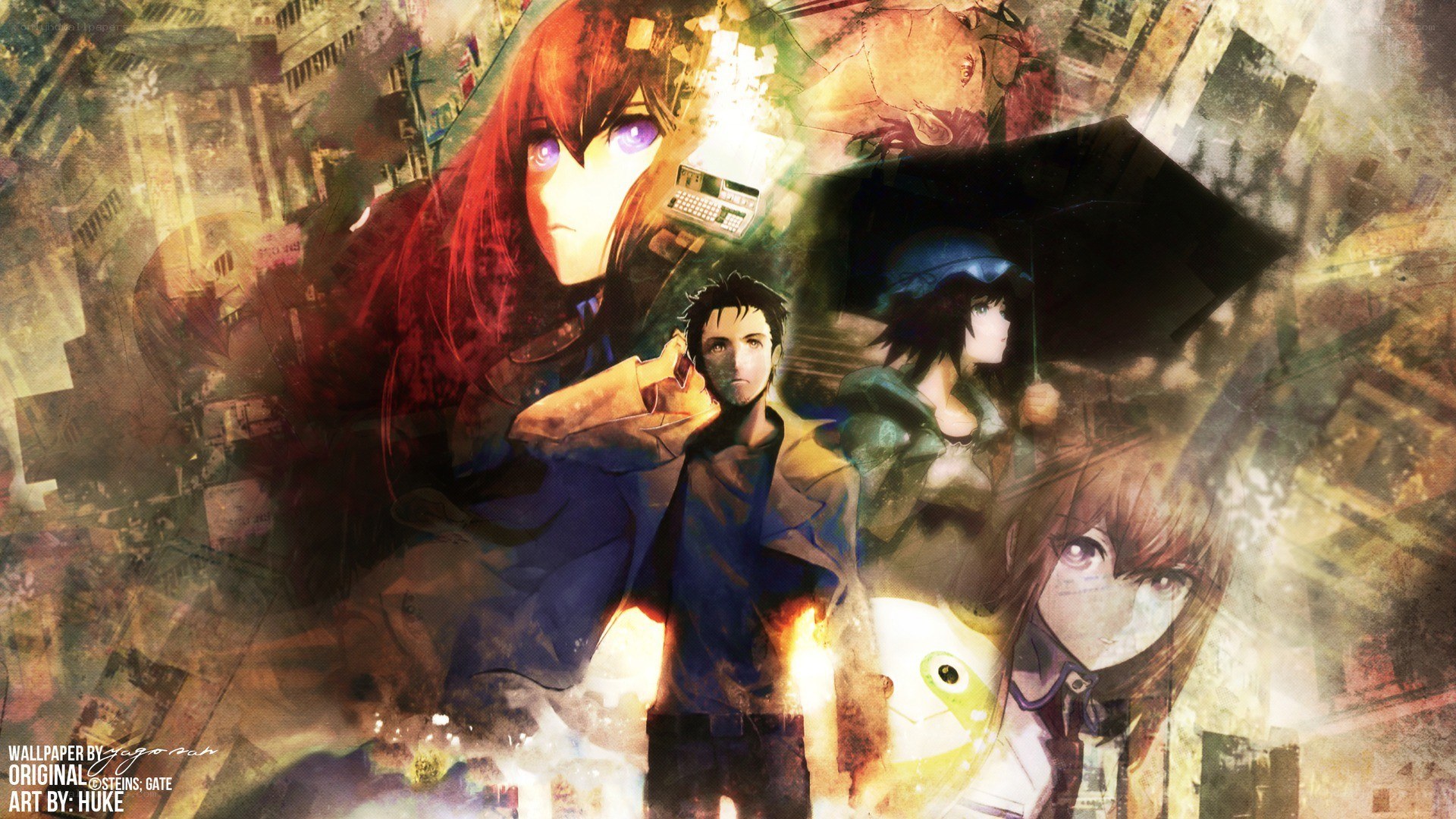 Steins;Gate anime character collage