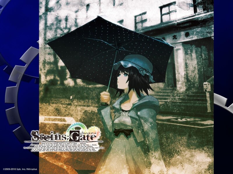 Steins;Gate character in rain