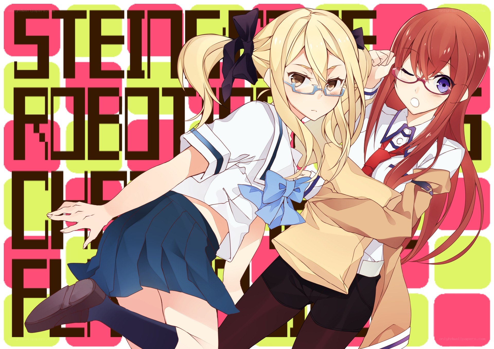 Steins;Gate characters in action