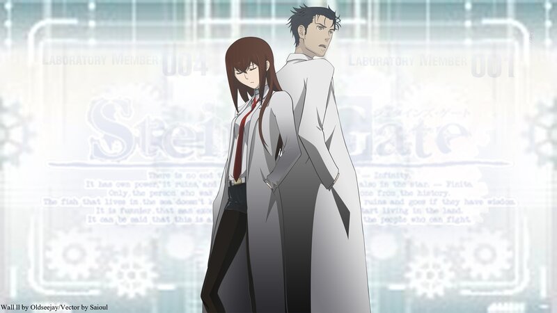 Steins;Gate characters in lab coats
