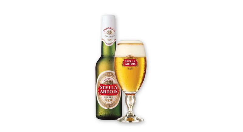 Stella Artois Beer Bottle — Green