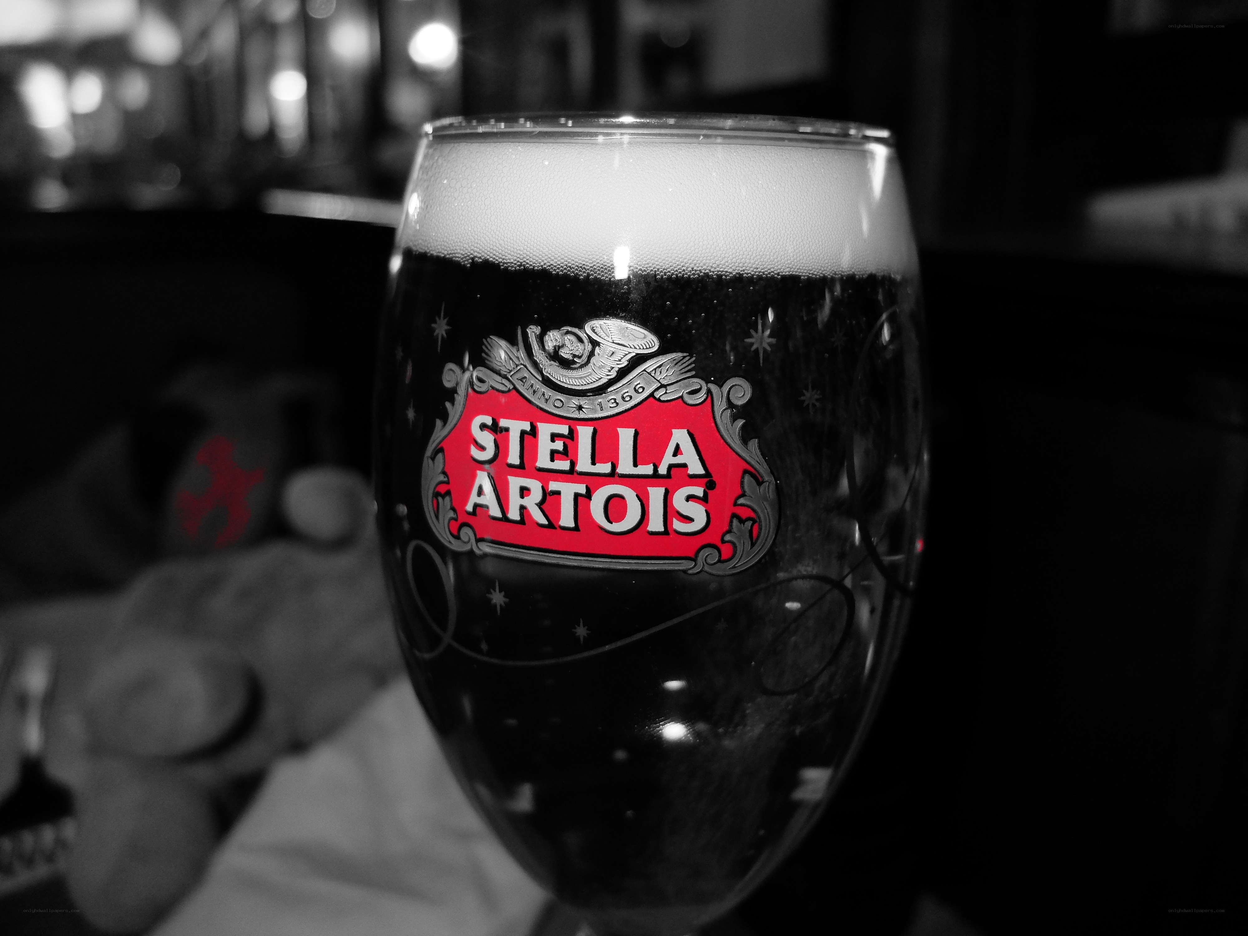 Stella Artois beer glass