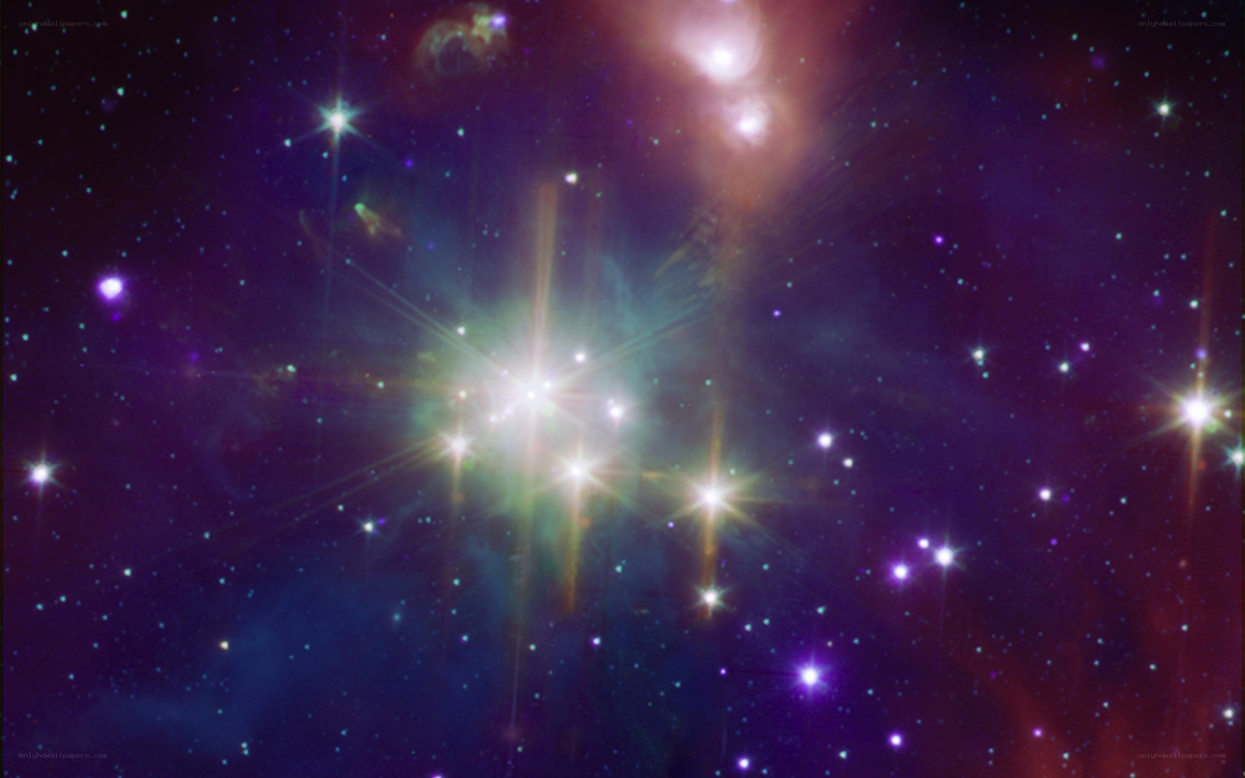 stellar cluster in nebula