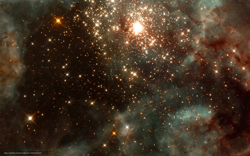 stellar cluster in nebula