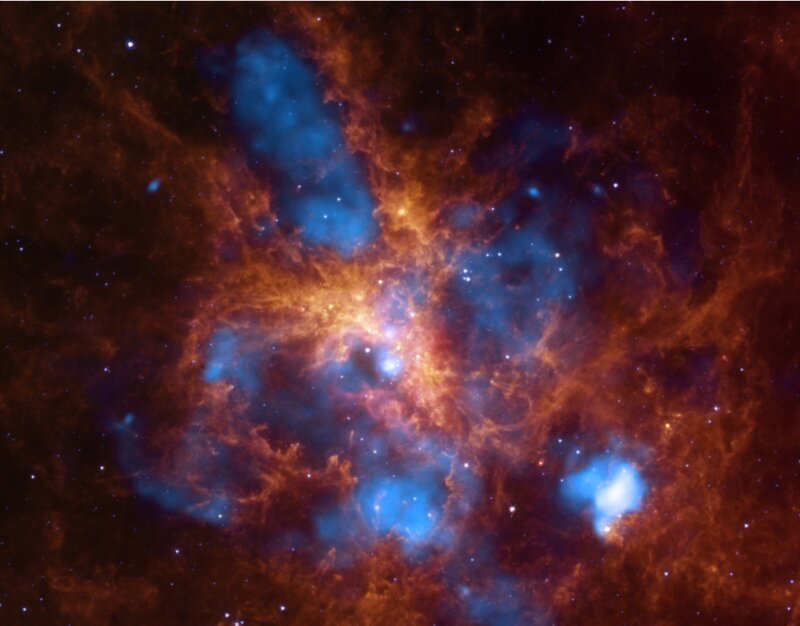 Stellar Nebula — Blue