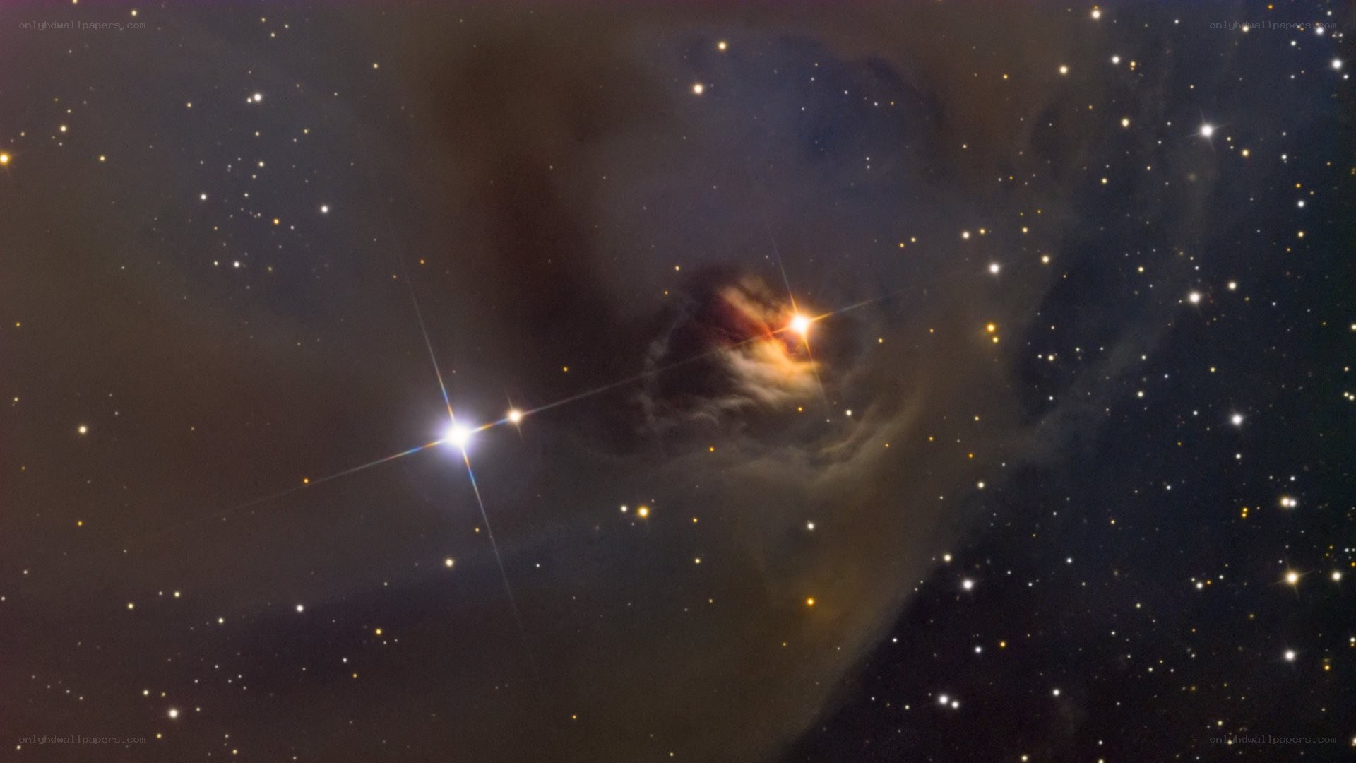 Stellar nebula in deep space