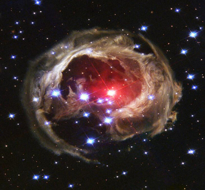 Stellar nebula in space