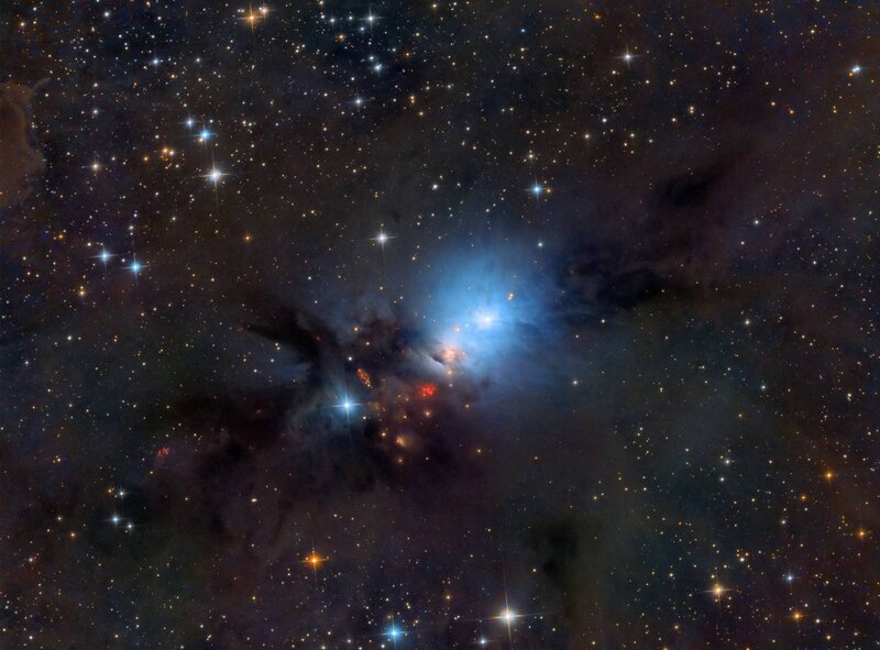 Stellar Nebula in Space — Blue