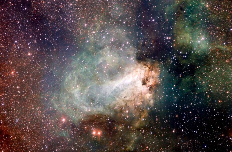 Stellar Nebula in Space — Green