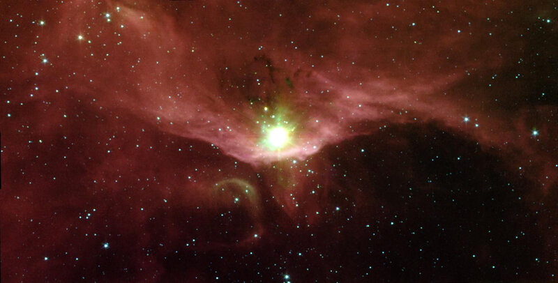Stellar nebula in space