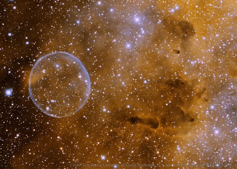 Stellar Nebula with Bubble