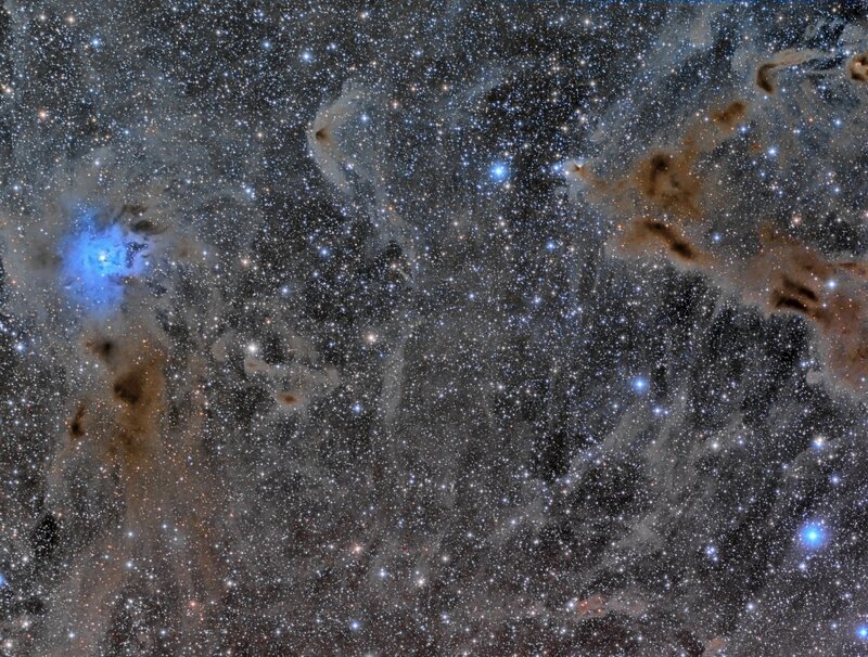 Stellar Nebula with Stars — Blue, Cosmic, Night