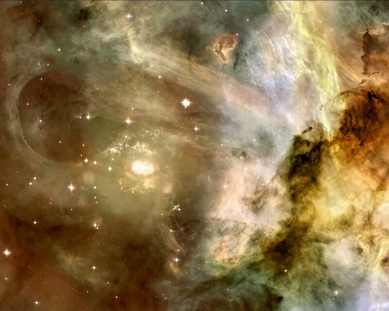 Stellar Nebula with Stars — Brown