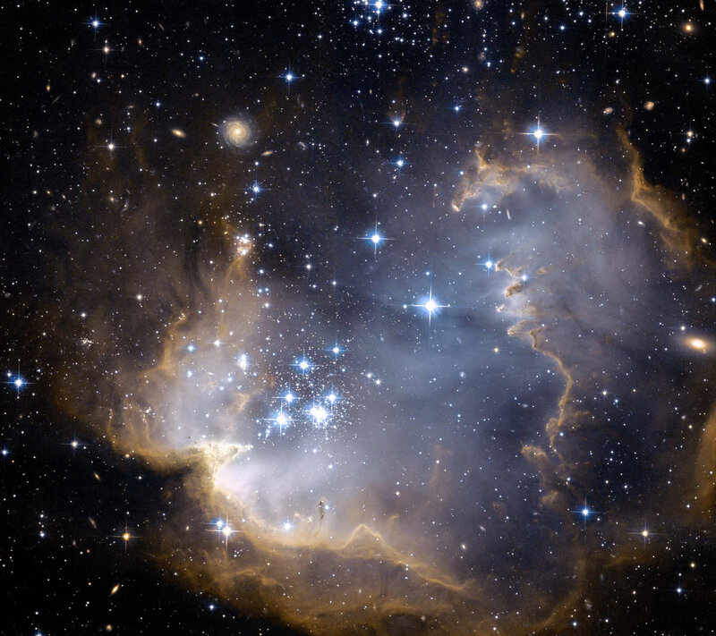 Stellar nursery in deep space