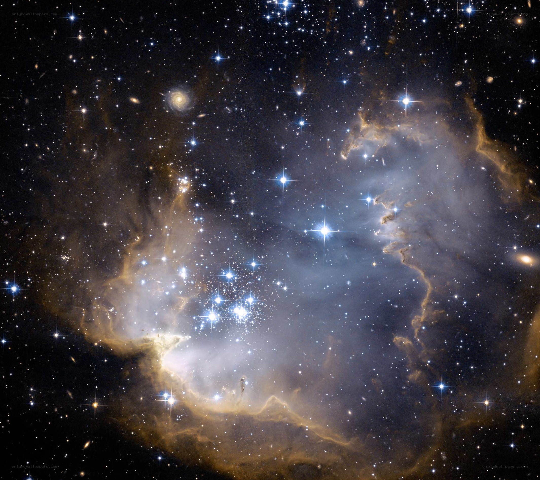 Stellar nursery in deep space