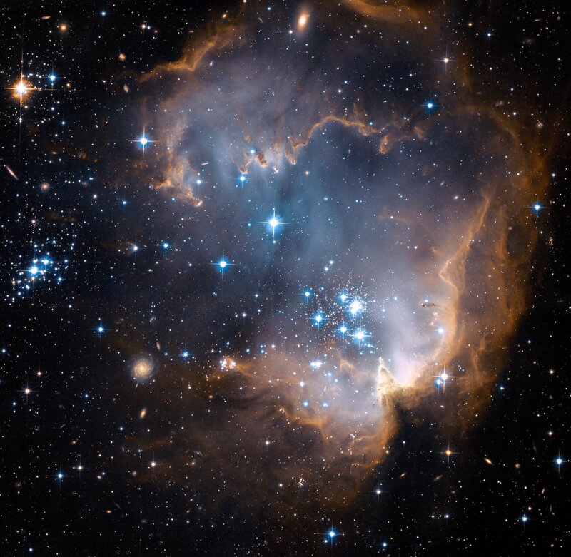 Stellar nursery in deep space