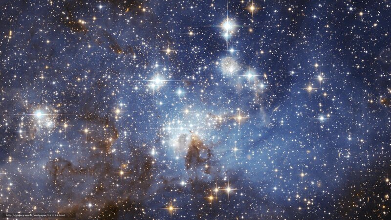Stellar nursery in deep space