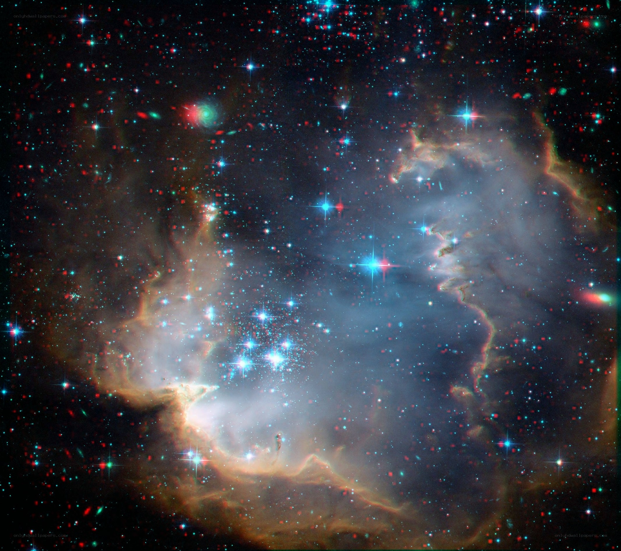 Stellar nursery in space
