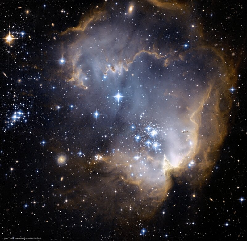 Stellar Nursery in Space — Black, Cosmic, Photograph