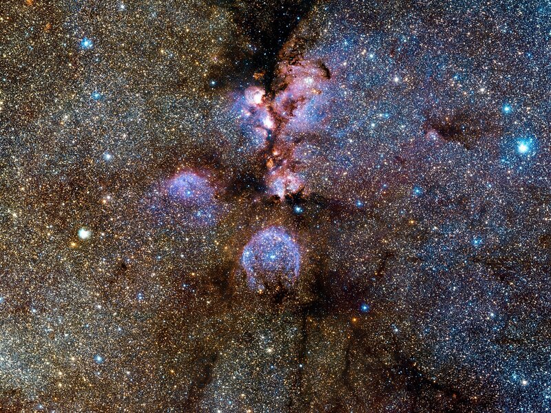 Stellar Nursery in Space — Blue, Cosmic