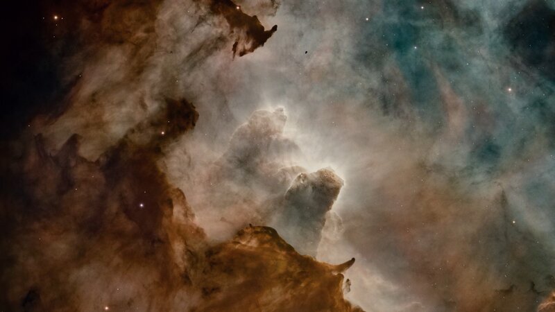 Stellar Nursery in Space — Brown