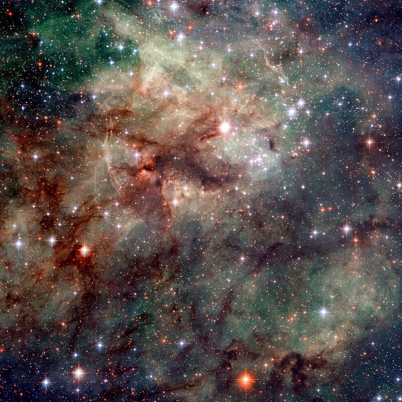 Stellar Nursery in Space — Green