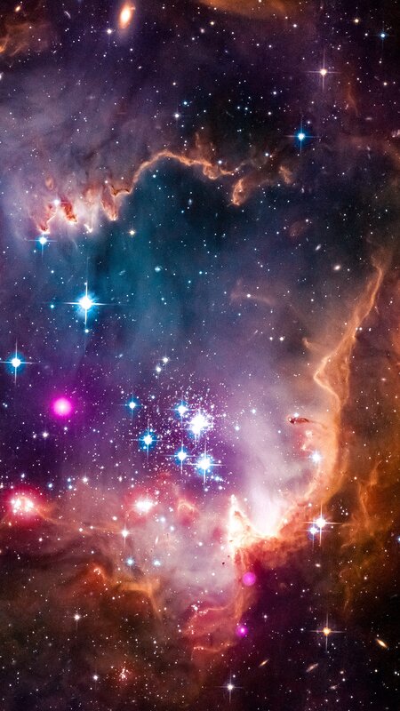 Stellar Nursery in Space — Purple, Cosmic, Photograph, Stars