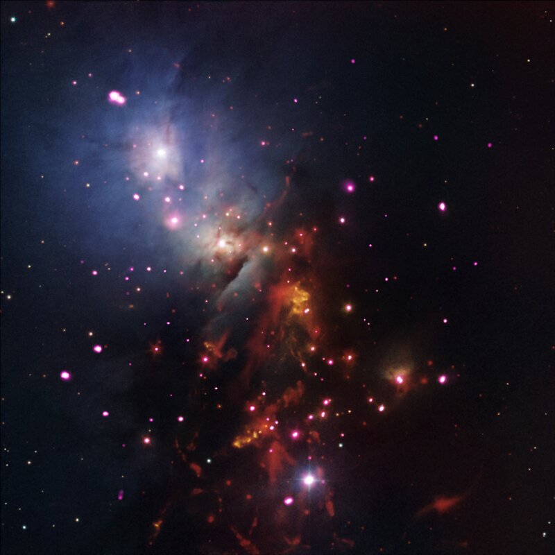 Stellar Nursery in Space — Purple, Cosmic, Photograph
