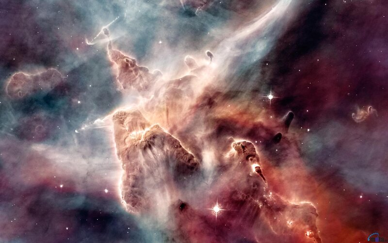 Stellar Nursery in Space — Purple, Dramatic