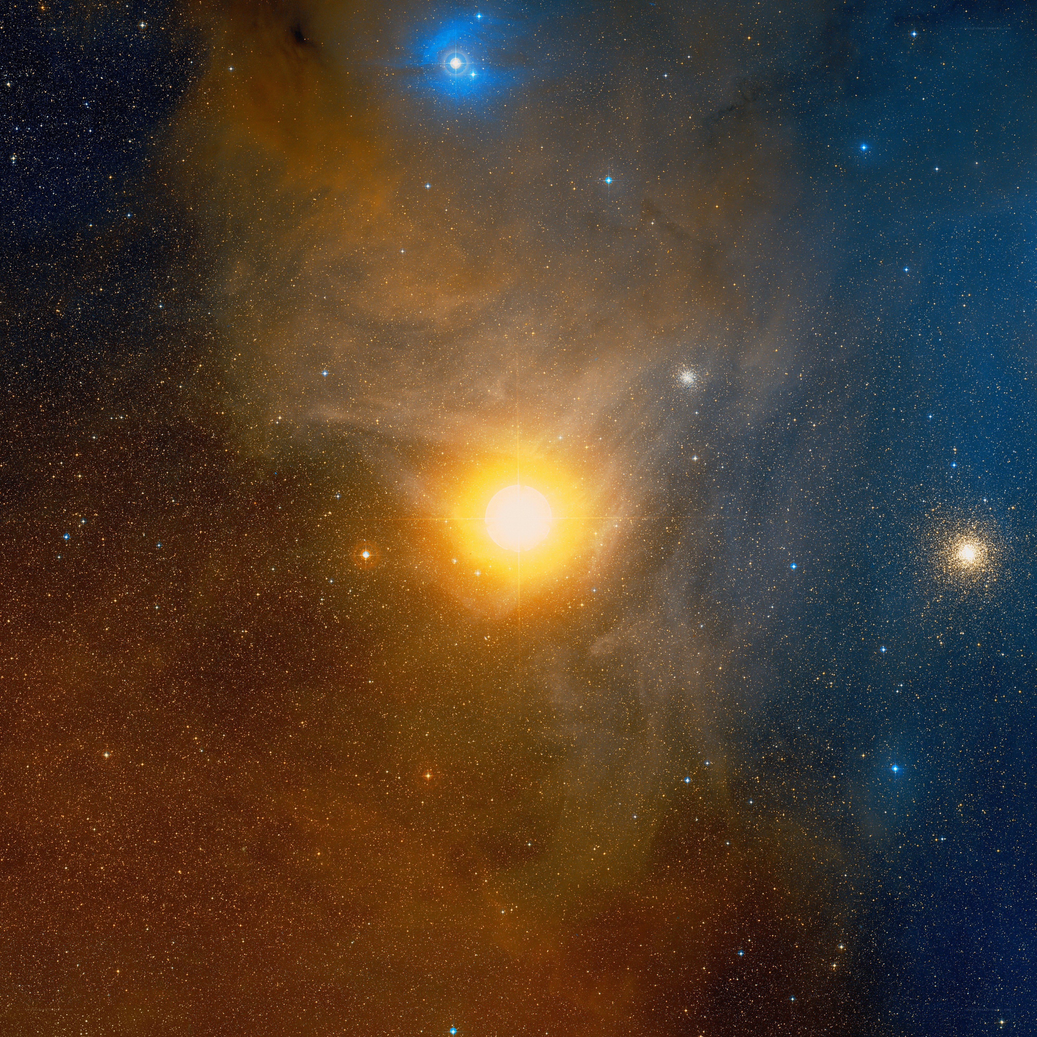 Stellar nursery in the night sky