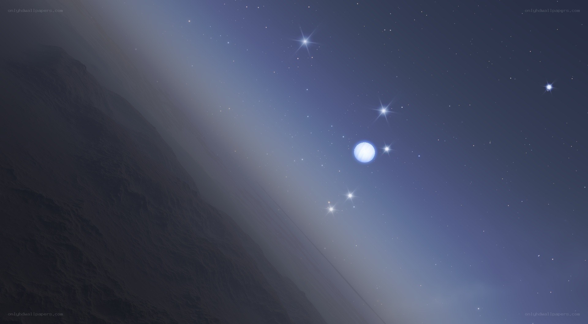Stellar view from a rocky planet