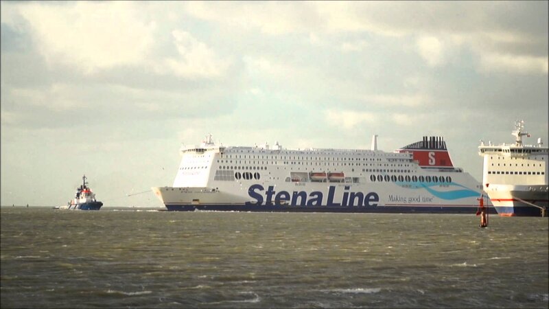 Stena Line Ferry — White, Overcast, Afternoon