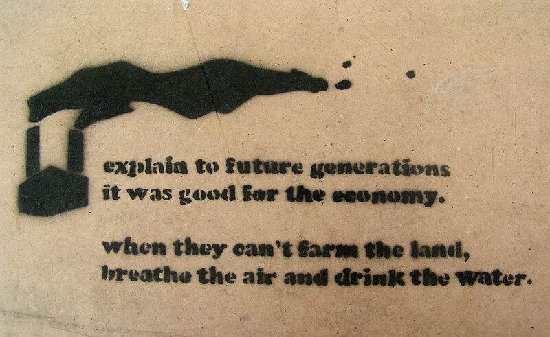 Stencil Graffiti on Wall