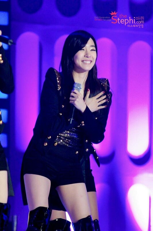 Stephanie performing on stage