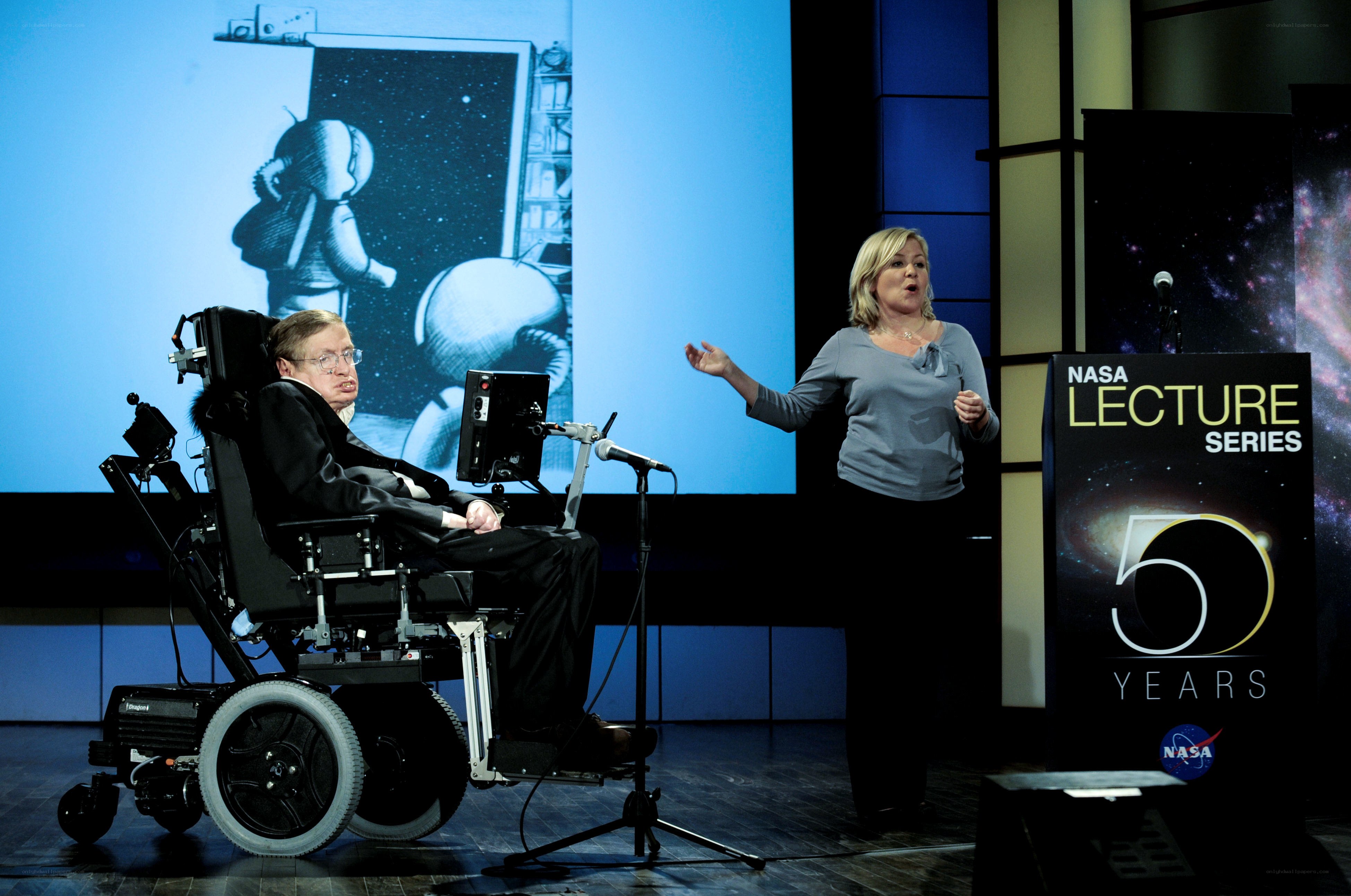 Stephen Hawking at NASA lecture