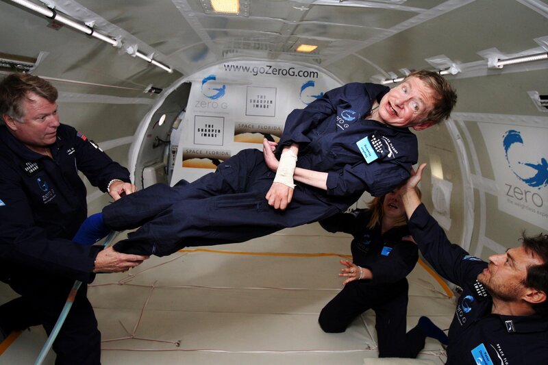 Stephen Hawking Floating
