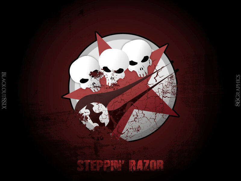 Steppin' Razor logo art