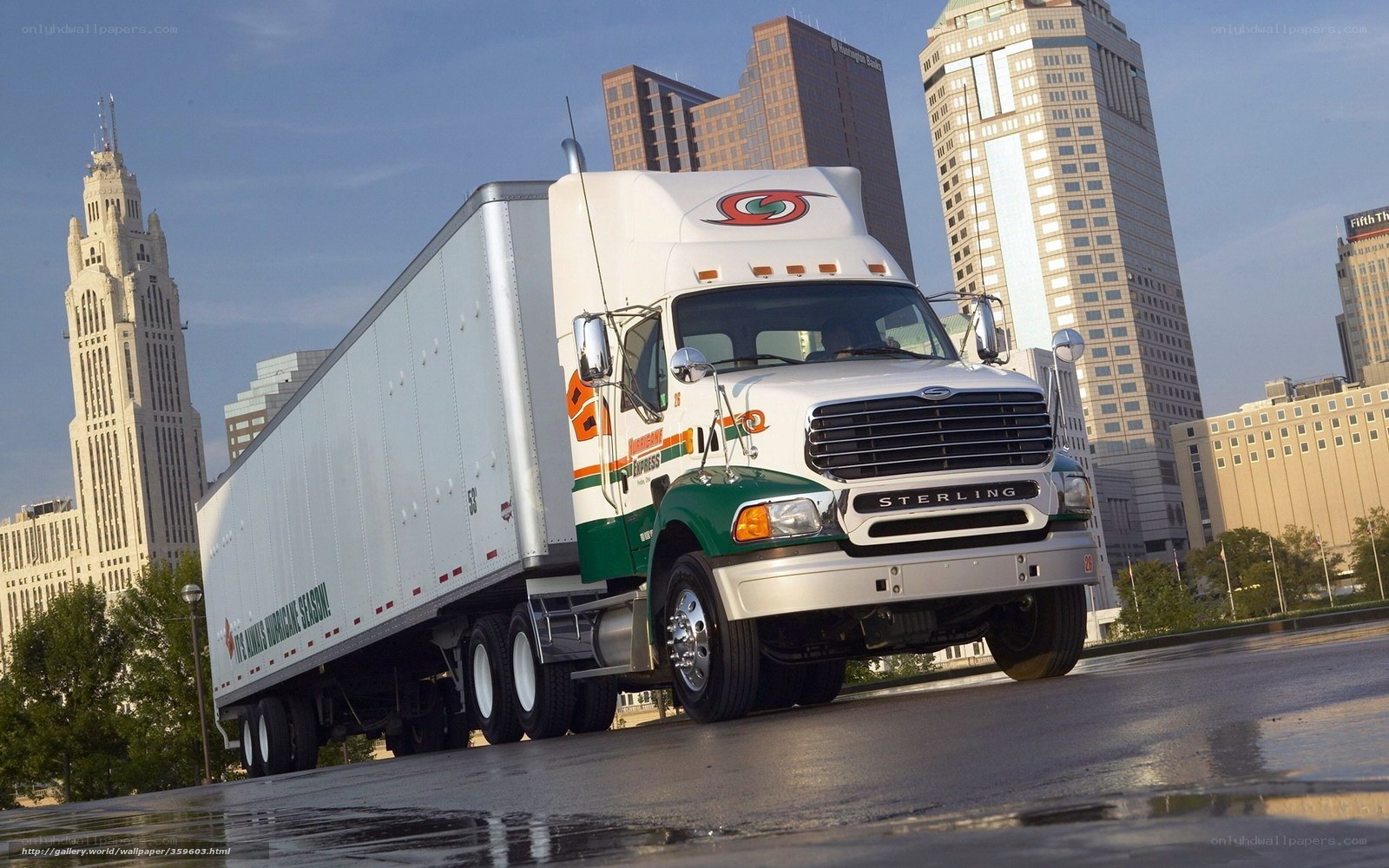 Sterling truck in city