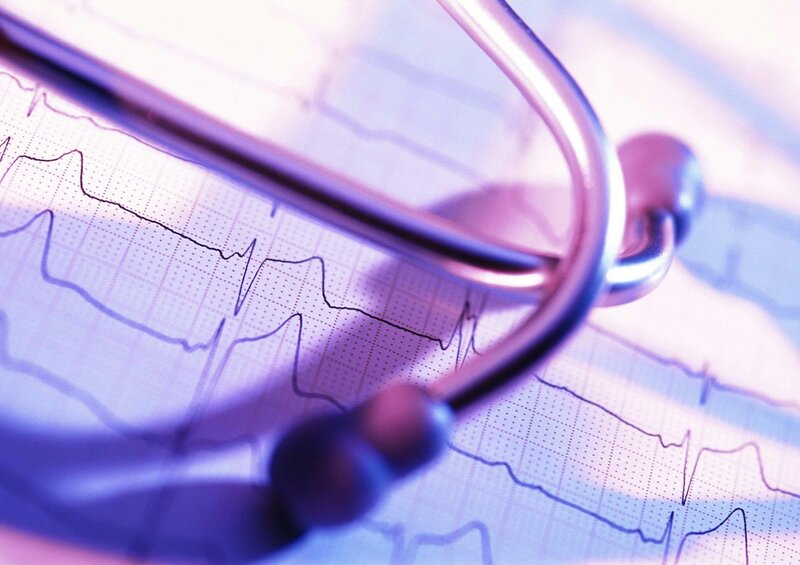 Stethoscope on ECG Paper