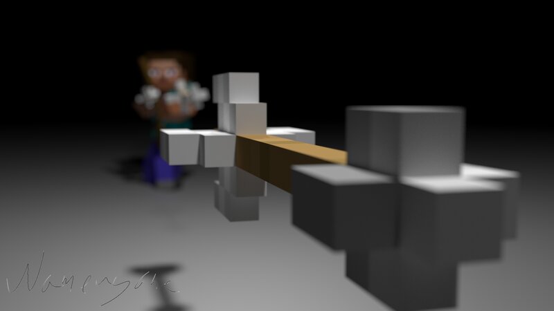 Steve Holding a Crossbow