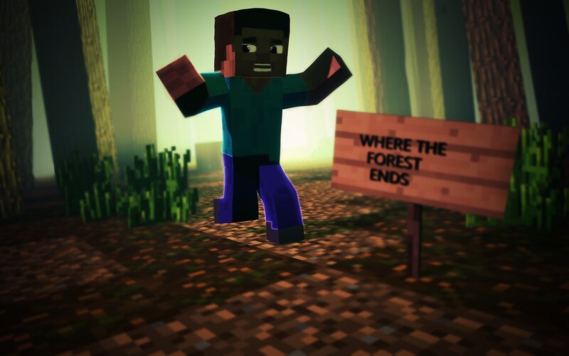Steve in a Forest