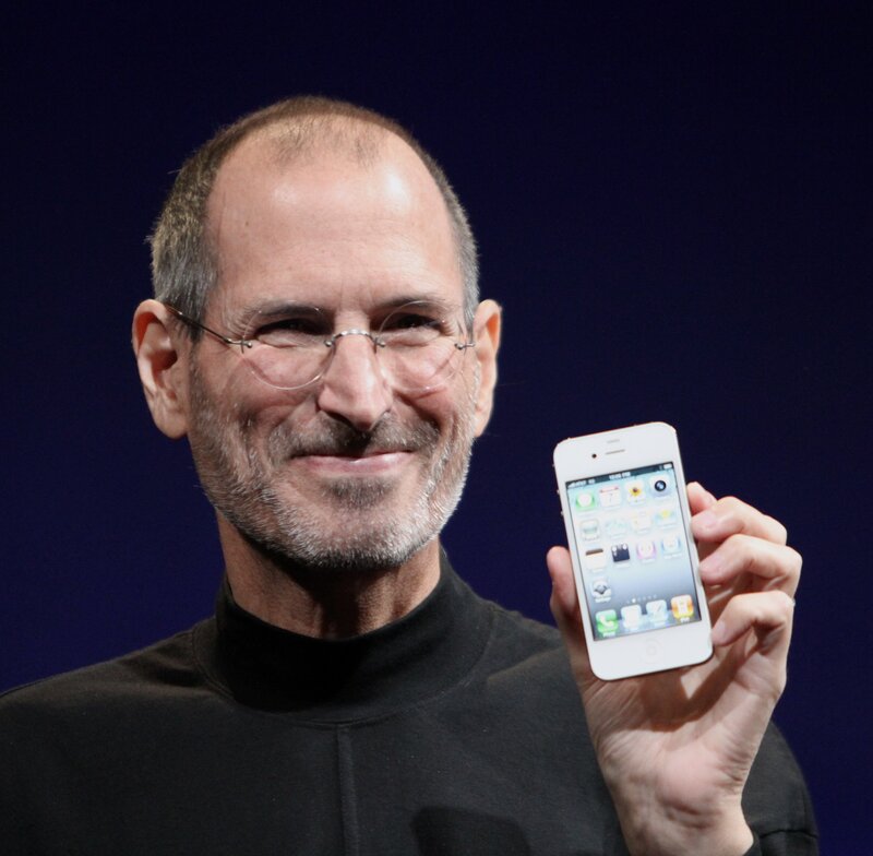 Steve Jobs Holding Iphone