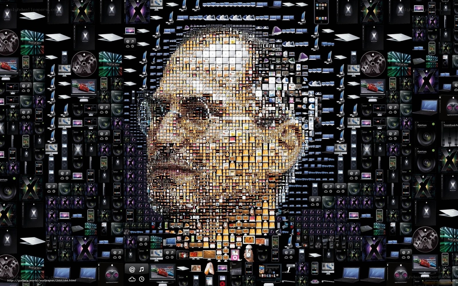 Steve Jobs mosaic artwork