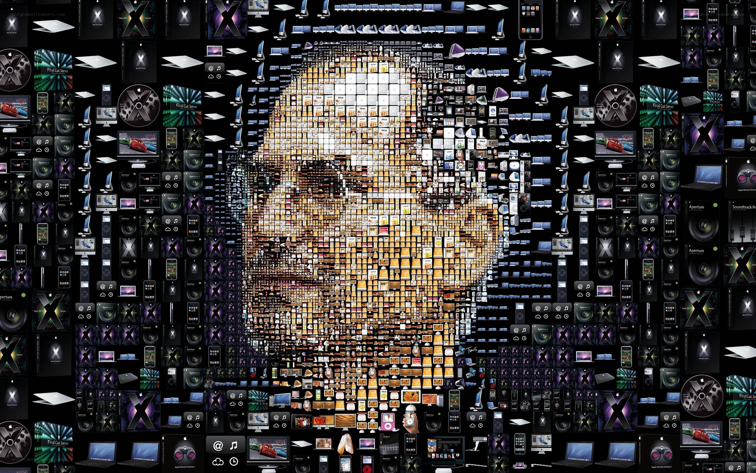 Steve Jobs mosaic artwork