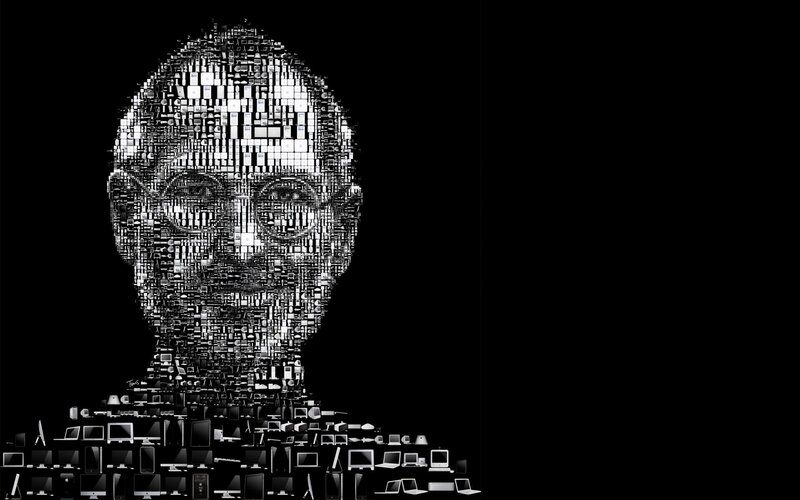 Steve Jobs mosaic portrait